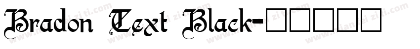Bradon Text Black字体转换